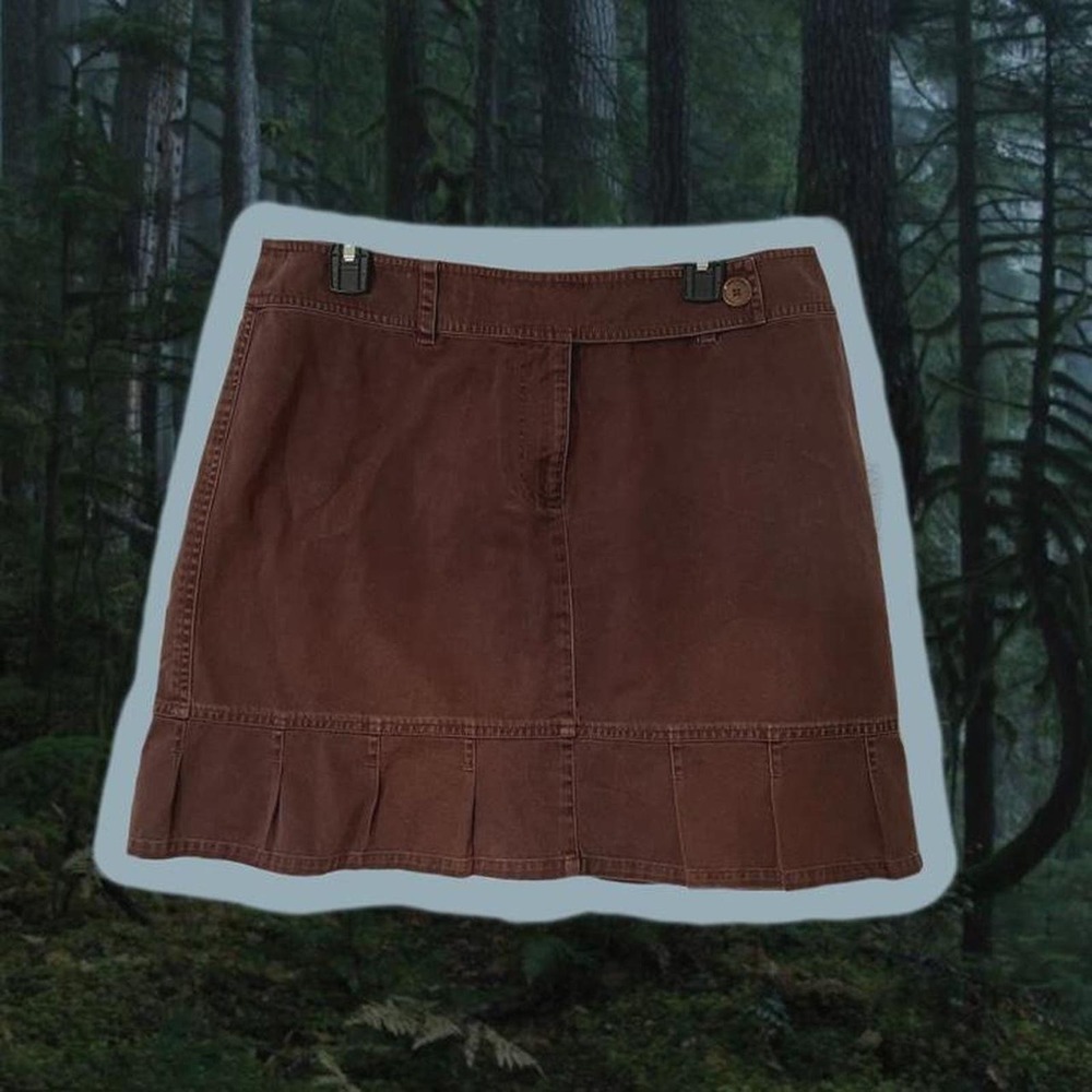Brown y2k mini skirt  plus size